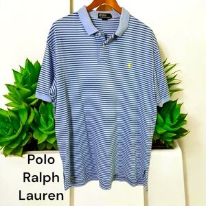 Polo Ralph Lauren-Men’s XL Classic Fit Short Sleeve Striped Polo Shirt. Like new